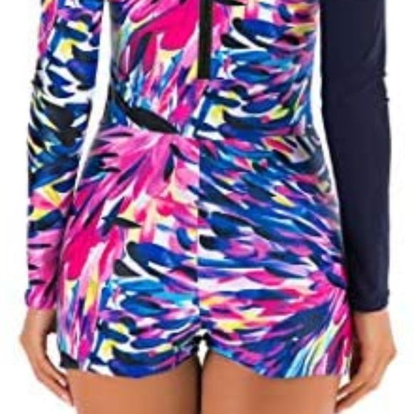 Womens Athletic Training Long Sleeve  Swimsuit - Picture 5 of 5